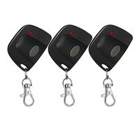 Kingdder 3 Pieces Garage Door Remote Compatible for Linear Multicode 300mhz 10 Dip Switch 3089 3060 3070 Gate Opener Remote Multicode Gate Opener with Keychain (Black, Gray)