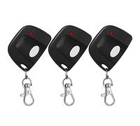 Kingdder 3 Pieces Gate Opener Remote Compatible with Multicode 300mhz 10 Dip Switch 3089 3060 3070 Garage Door Opener Remote Control with Keychain(Black, White)