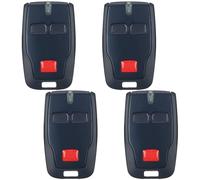 Kingdder 4 Pcs 2 Channel Remote Control Compatible with BFT Mitto B Rcb02 R1, 433.92mhz Gate Opener Remote Control for All Kinds of Doors, Easy to Program