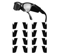 Kingdder 8 Pairs Safety Glasses Side Shields for Glasses Slip on Eye Glass Quality Silicone, Anti-slide Design Upgrade Silicone Shockproof Design Easy Installation