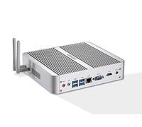 KINGDEL Fanless Mini PC, Powerful Mini Desktop Computer, i5 CPU 16GB of DDR4 RAM, 250GB SSD, 4K:4096x2304, HD Port, LAN, VGA, 4xUSB 3.0 W-11 Pro