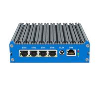 KINGDEL Firewall Micro Appliance, N100 4 Cores 6MB Smart Cache 16GB DDR5 RAM 512GB NVMe SSD Fanless Mini Computer HD/DP Support 4K 4 * 2.5GbE I226-V LAN 2xUSB3.0/USB2.0/SIM Card W-11 Pro