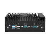 KINGDEL Firewall Micro Appliance, N100 Quad Core 6MB Smart Cache 16GB DDR5 RAM 512GB M.2 SSD Router Micro Computer 4K 2xLAN 2xUSB3.0 2xCOM RS232 Four Display HD/DP/VGA/Type-C W-11 Pro