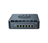KINGDEL Firewall Mini PC 6 LAN, Core i3 1215U, 6 Cores 8 Threads, 16GB DDR5 RAM, 512GB NVMe SSD, Micro Router Appliance with 6x 2.5GbE i226V LAN, HD, DP, RJ45 COM, 4x USB W-11 Pro
