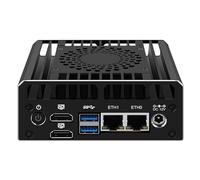 KINGDEL Firewall Mini PC with Twin Lake N150 CPU 16GB DDR5 RAM 256GB NVMe SSD 2 x i226V 2.5GbE LAN, Desktop Computer Support Dual HD 4K@60Hz, 2xUSB3.2 Gen2 10Gbps W-11 Pro