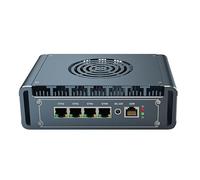 KINGDEL Mini Desktop Computer, i5 12th Gen. i5-1235U/1245U CPU up to 4.40GHz 16GB DDR5 RAM 1TB NVMe SSD Firewall VPN Router Compact PC,4 * i226V 2.5G LAN 1*COM HD+DP for Office/Business