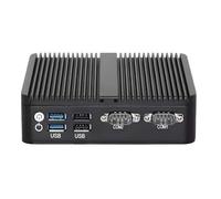 KINGDEL Mini Desktop Computer J6412 up to 2.60GHz 8GB DDR4 RAM 128GB NVMe SSD Fanless Mini PC with Triple Display 2xHD 1xDP 4K: 4096 x 2160 2xCOM RS232 2xLAN WF+BT W-11 Pro