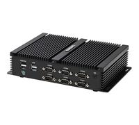 KINGDEL Mini Desktop PC 7th Gen i5-7267U 2 Cores CPU(UP to 3.50GHz), 8GB RAM 256GB SSD 2×Lans 6×COM RS232 8×USB Micro PC HD VGA W-11 Pro