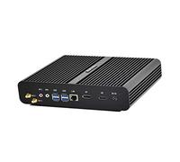 KINGDEL NC860 Mini Desktop Computer, Fanless Mini PC with i7 10th Gen. CPU, 16GB RAM, 128GB SSD, 4K 4096x2304, HD Port, DisplayPort, Gigabit Ethernet, Full Metal Case W-11 Pro