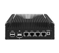KINGDEL Silent Fanless Firewall Mini PC, N150 4C/4T up to 3.60GHz, 4*i226-V 2.5G LAN, 16GB DDR5 RAM 256GB NVMe SSD Mini Computer TF Card, GPIO, Auto Power On, HD+DP Dual 4K 2*USB3.2