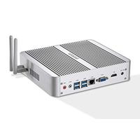 KINGDEL Smart Design Mini Desktop Computer, Fanless Mini PC with i3-7100U 7th Gen. CPU, 16GB RAM, 256GB SSD, 4K 4096x2304, HD, VGA, LAN, 4xUSB 3.0 W-11 Pro