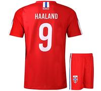 kingdo Norway Jersey Set Haaland - Children and Adults - Boys - Men - Football Jersey - Football Gifts - Sports T-Shirt - Sportswear, red, S