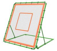 KingDolly 4x4.5FT Baseball Rebounder Net, Bounce Back Net with 10 Ball Return Angles, Reinforced Edge Softball Rebounder Net for Fielding, Pitching Drills & Solo Practice, Multi-Sport Training