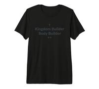 Kingdom Bodybuilder Faith Bible Powerlifting Premium T-Shirt