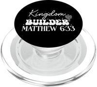 Kingdom Builder MATTHEW 6:33 Faith Inspirational Cross God PopSockets PopGrip for MagSafe