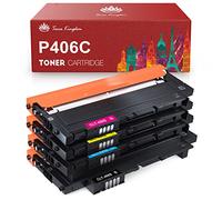 Kingdom CLT-P406C Compatible Toner for Samsung Xpress C410W, C460W, CLP 360, 365, CLX 3305, 3300, CLX-3305, CLT-K406S, CLT-Y406S, CLT-M406S, CLT-C406S