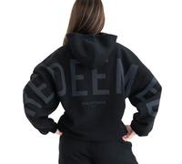 Kingdom Essential Hoodie, Oversized Christian Heavyweight Faith Sweatshirt, Forgiven Graphic Pullover for Men & Women(Jet Black - Redeemed,3XL)