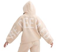 Kingdom Essential Hoodie, Oversized Christian Heavyweight Faith Sweatshirt, Forgiven Graphic Pullover for Men & Women(Biscotti - Redeemed,XXL)