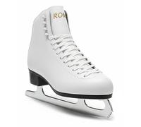 Kingdom GB Roma Figure Ice Skates Leather Skating Boots Unisex Mens Womens (White, 8 UK)