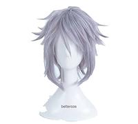 Kingdom Hearts 3 Riku Cosplay Wig Short Iron Gray Heat Resistant Synthetic Hair Wig + Wig Cap