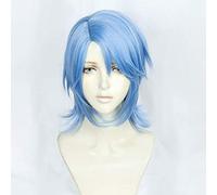 Kingdom Hearts III Aqua Cosplay Wig Role Play PARTY hair for Christmas Halloween Blue 2019 New GANME ANIME hair Wigs + Wig Cap Cosplay Anime Wig Coser