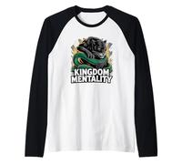Kingdom Mentality Panther Hip-Hop Design Urban Hustle Art Raglan Baseball Tee