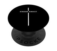Kingdom Mindset Cross - Minimalist Christian Faith PopSockets Adhesive PopGrip
