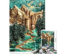 Kingdom of Dreams Kintsugi Jigsaw for Teenagers 1000 Pieces Improve Mental Performance Effectively Gentle Relaxing Leisure Game (38X26cm)