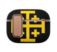 Kingdom of Jerusalem Flag Funny Case Compatible with AirPods Pro 2 Protective Cover with Automatic Lock