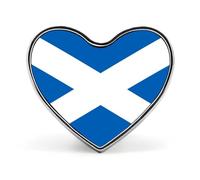 Kingdom Of Scotland Flag Lapel Pin, Creative National Flag Square/Circle/Heart-Shaped Badge Brooch Pins, Patriotic National Style Souvenir Novelty Accessory For Unisex