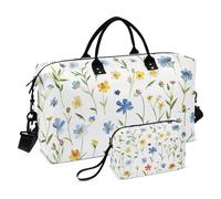Kingdom Of Shattered Flowers Duffel Bag Travel Weekender Gear Bag Travel Tote Gym Bag with Adjustable Strap for Trip Multifunctional, Kingdom of Shattered Flowers, One Size