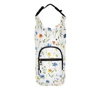 Kingdom Of Shattered Flowers Small Sling Bag with Water Bottle Holder Space-Saving Water Bottle Carrier for Walking Water Bottle Accessories,Fits 20 oz, 24 oz, 32 oz,40 oz bottles