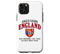 Kingdoms of Anglo-Saxon England Shield Black Lettering Case for iPhone 11 Pro