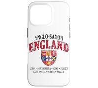 Kingdoms of Anglo-Saxon England Shield White Lettering Aged Case for iPhone 16 Pro