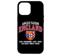 Kingdoms of Anglo-Saxon England Shield White Lettering Case for iPhone 12 Pro Max