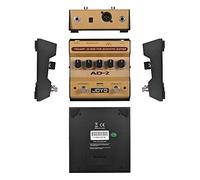 KINGDUO AD-2 Portable Preamp DI Box Acoustic Guitar Effect Pedal 2-Band Balance with 5 Basic Tune Adjustment Knobs for High