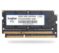 KingFast 16GB (2x8GB) DDR3L 1600MHz PC3L-12800 SODIMM Laptop Memory