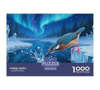 Kingfisher 1000 Piece Jigsaw Puzzle Educational Games Classic Jigsaw Puzzles Beautiful Decoration Puzzle for Travel Gifts,Present 70x50cm/1000pcs