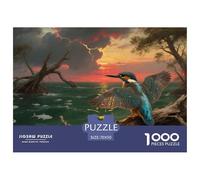 Kingfisher 1000 Piece Jigsaw Puzzle Educational Games Creative Jigsaw Puzzle Color Challenge for Adults And Kids 70x50cm/1000pcs