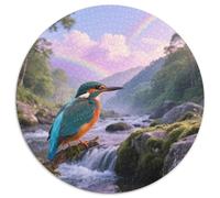 Kingfisher 1000 Piece Round Puzzle Engaging Fun Teens And Adults Imaginative Design Bird Suitable for Gifting Art Display 1000pcs (67.5x67.5cm)