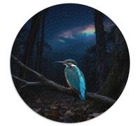 Kingfisher 1000 Piece Round Puzzle Relaxed Pace Grandparents And Kids Gentle Brain Exercise Bird Lovely Present Family Fun 1000pcs (67.5x67.5cm)