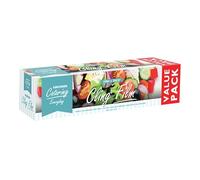 Kingfisher 100m x 300mm Catering Kitchen Clear Cling Film Food Plastic Large Wrapping, 21.5 x 4.5 x 15 cm transparent