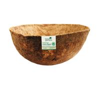 Kingfisher 14" Shaped Coco Hanging Basket Liner Moulded Natural Fibre Planter