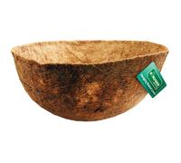 Kingfisher 14" Shaped Coco Hanging Basket Liner Moulded Natural Fibre Planter