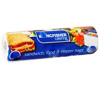 Kingfisher 200 LARGE FREEZER BAGS ON ROLL FOR CATERING & KITCHEN FOOD, FRIDGE FRESH