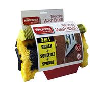 Kingfisher 3m Triple Extension Telescopic Window Wash Brush Plus Wiper