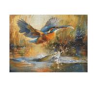 Kingfisher 500 Piece Pack DIY Jigsaw Puzzle Pet Bird Collectors Cognitive Development Educational Decorative Puzzle Gifts for Adults High-grade Cardboard 500 PCS