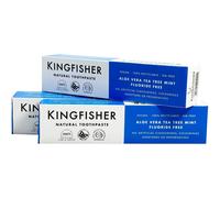 KINGFISHER ALOE VERA-TEA TREE-MINT TOOTHPASTE - FLUORIDE FREE - 3x100ml