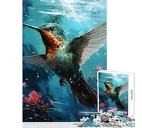 Kingfisher Art Puzzles for Adults 1000 Piece Secret Santa Gifts Suitable for Couples Home Decoration Toys for 14+ Puzzle Game Offered (38x26cm)