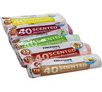 Kingfisher Scented Swing Bin Liners BB5SPB – 25 Litre, 5×40 Bags (Orange, Vanilla, Apple, Lemon, Rose)